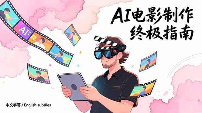 AI电影制作终极指南：从创意到成片，系统掌握智能影视全流程实战课(中英字幕-副业网