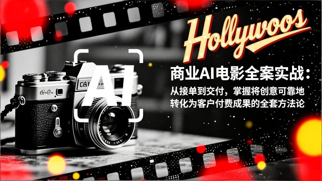 商业AI电影全案实战：从接单到交付，掌握将创意可靠地转化为客户付费成果的全套方法论-副业网
