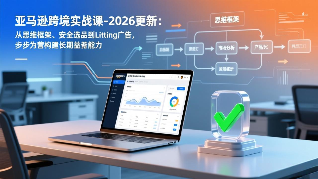 亚马逊跨境实战课-2026更新：从思维框架、安全选品到Listing广告，步步为营构建长期盈利能力-副业网