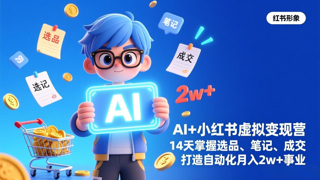 AI+小红书虚拟变现营(完结-副业网