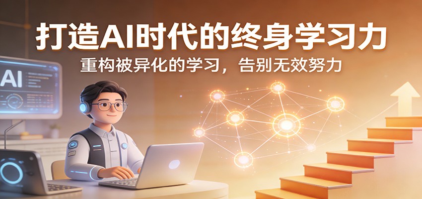 打造AI时代的终身学习力：重构被异化的学习，告别无效努力-副业网