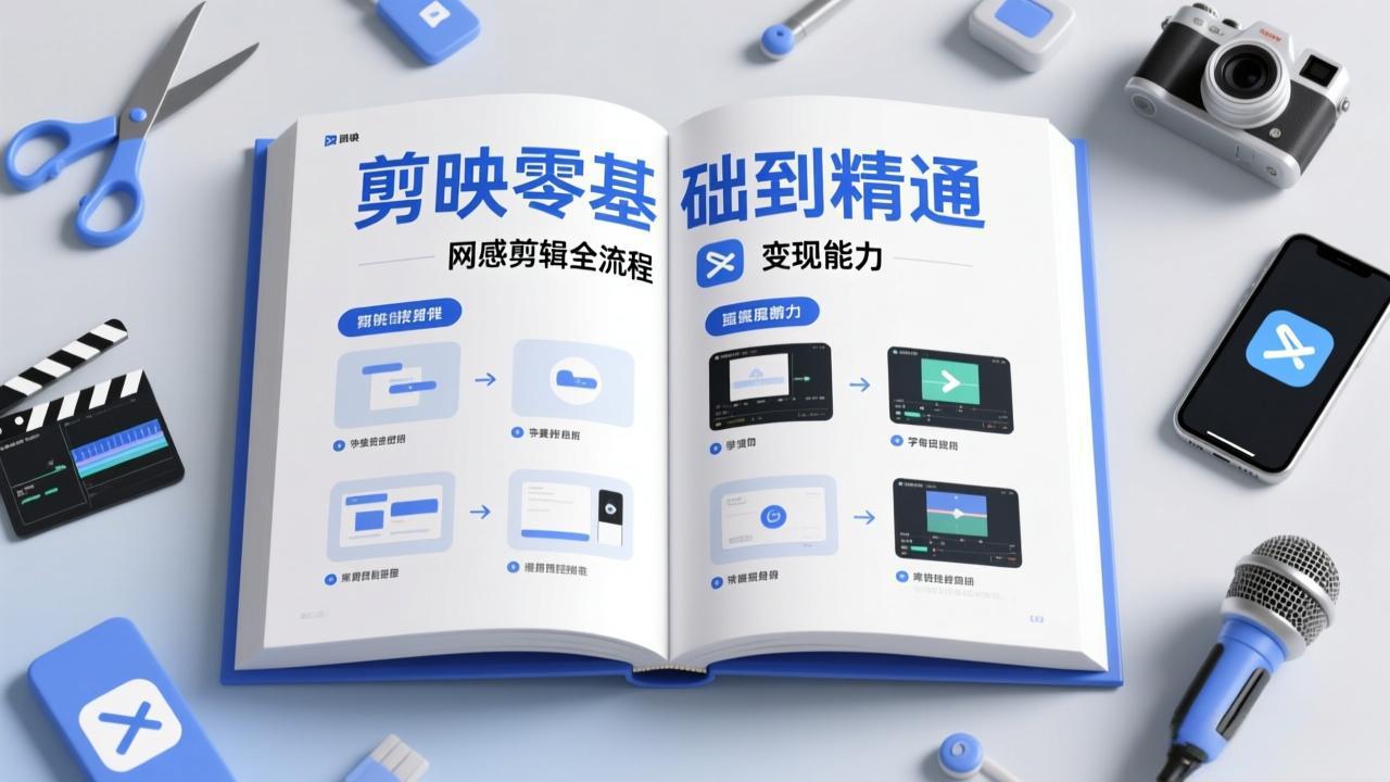 剪映零基础也能快速上手，从入门到精通掌握网感剪辑全流程，掌握能直接变现的剪辑能力-副业网
