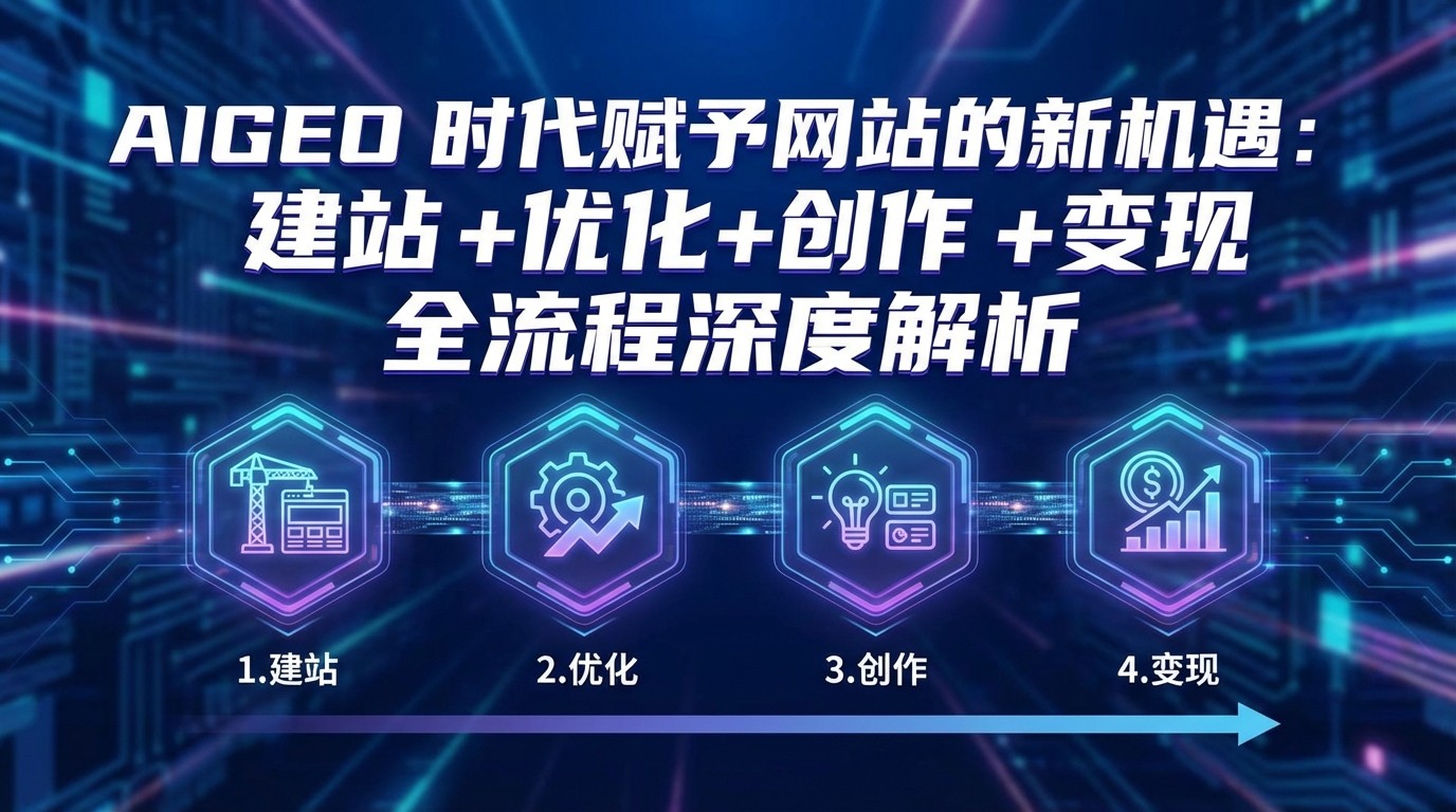AIGEO+时代赋予网站的新机遇：建站+优化+创作+变现+全流程深度解析-副业网