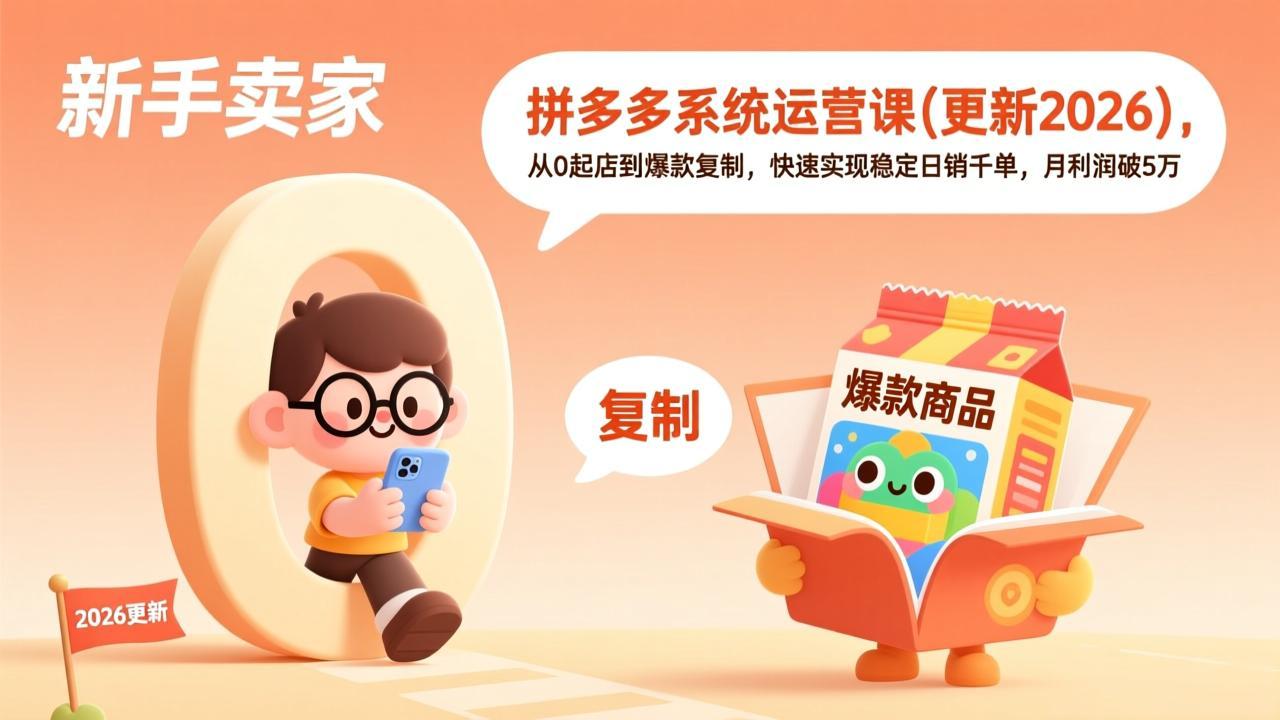 拼多多系统运营课(更新3月-副业网