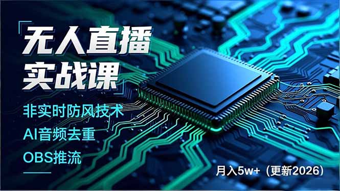 无人直播实战课(更新4月20-副业网