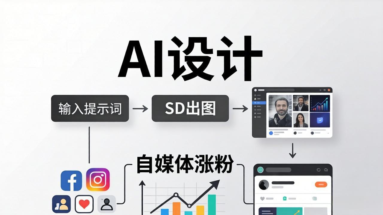 人人都是AI设计师：SD出图+自媒体涨粉一站教学，告别图文素材焦虑，AI设计让你轻松避开内卷-副业网