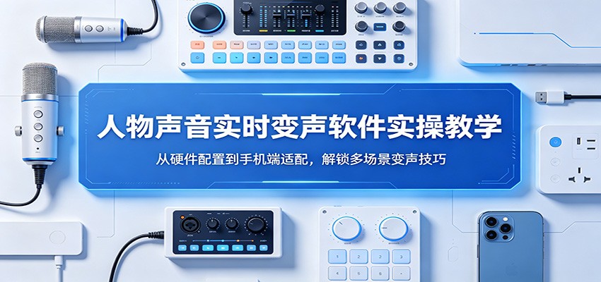 人物声音实时变声软件实操教学：从硬件配置到手机端适配，解锁多场景变声技巧-副业网