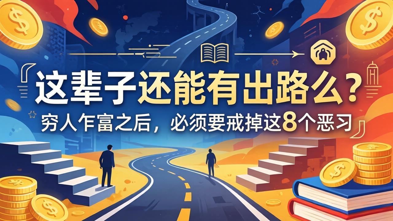 关于人生两篇付费文章【这辈子还能有出路么？】【穷人乍富之后，必须要戒掉这8个恶习】-副业网