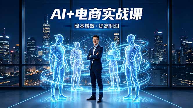 AI+电商实战课，1人+N个AI 智能体，把SOP变AI员工，实现降本增效提高利润-副业网