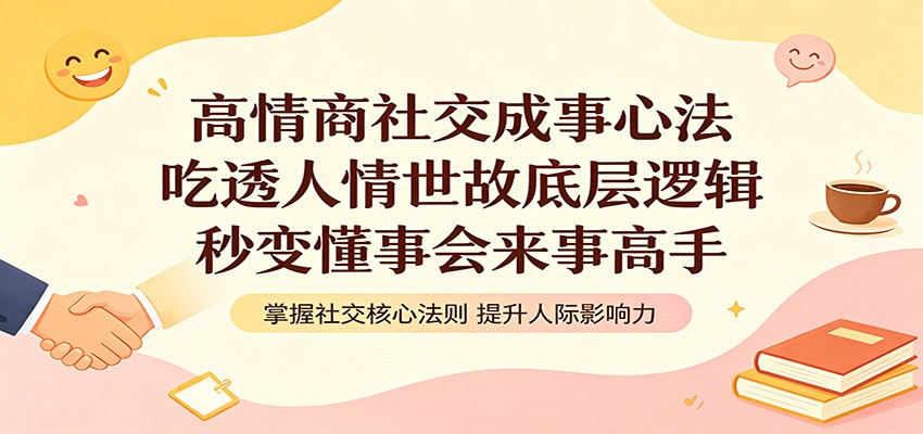 高情商社交成事心法：吃透人情世故底层逻辑，秒变懂事会来事高手-副业网