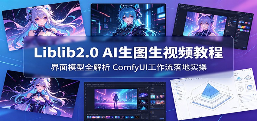 Liblib2.0 AI生图生视频教程：界面模型全解析，ComfyUI工作流落地实操-副业网