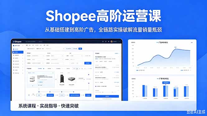 Shopee高阶运营课-2026年5月更新,从基础搭建到高阶广告,全链路实操破解流量销量瓶颈-副业网