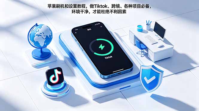 苹果刷机和设置教程,做Tiktok、跨境、各种项目必备,环境干净,才能杜绝不利因素-副业网