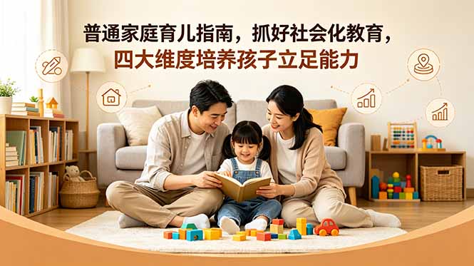 付费文章：普通家庭育儿指南，抓好社会化教育，四大维度培养孩子立足能力-副业网