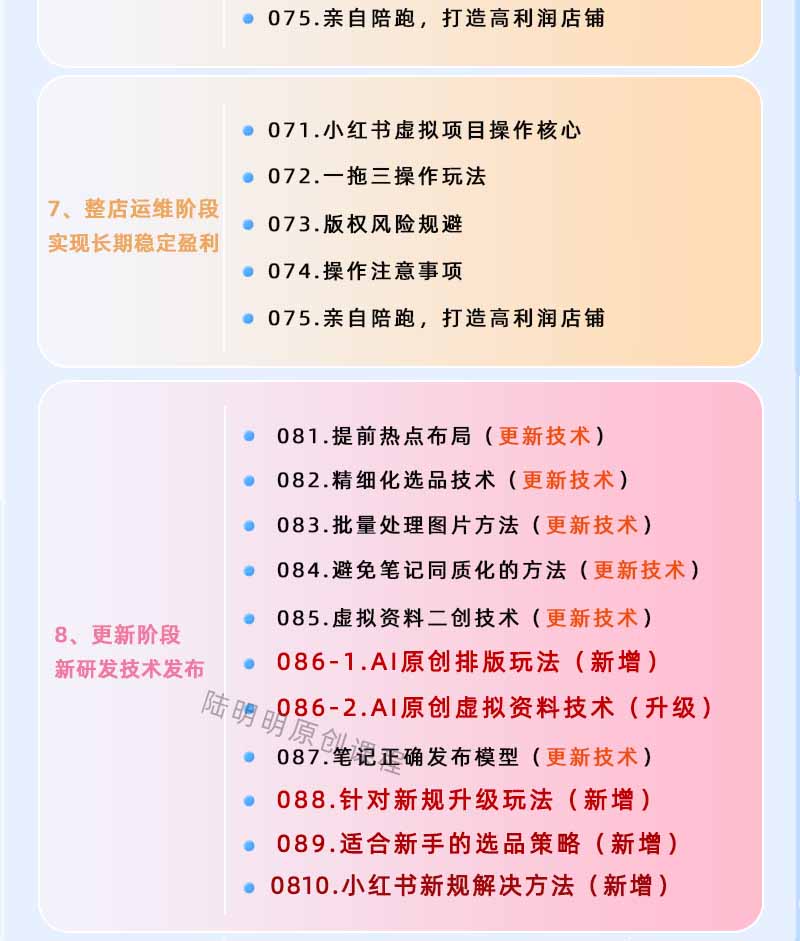 图片[5]-小红书虚拟项目特训班9.0，全面拥抱AI，批量产出原创PPT货源，单品/单店纯利润几万到几十W-副业网