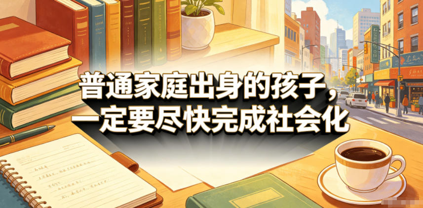 付费文章：普通家庭出身的孩子，一定要尽快完成社会化-副业网